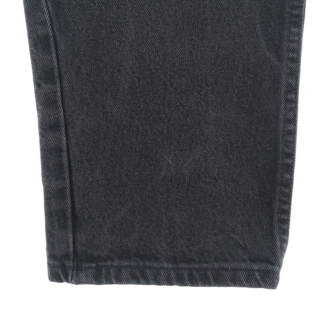RUSTLER Men's Black Denim Tapered Denim Pants (W30 equivalent) cotton black type Vintage Second Hand
