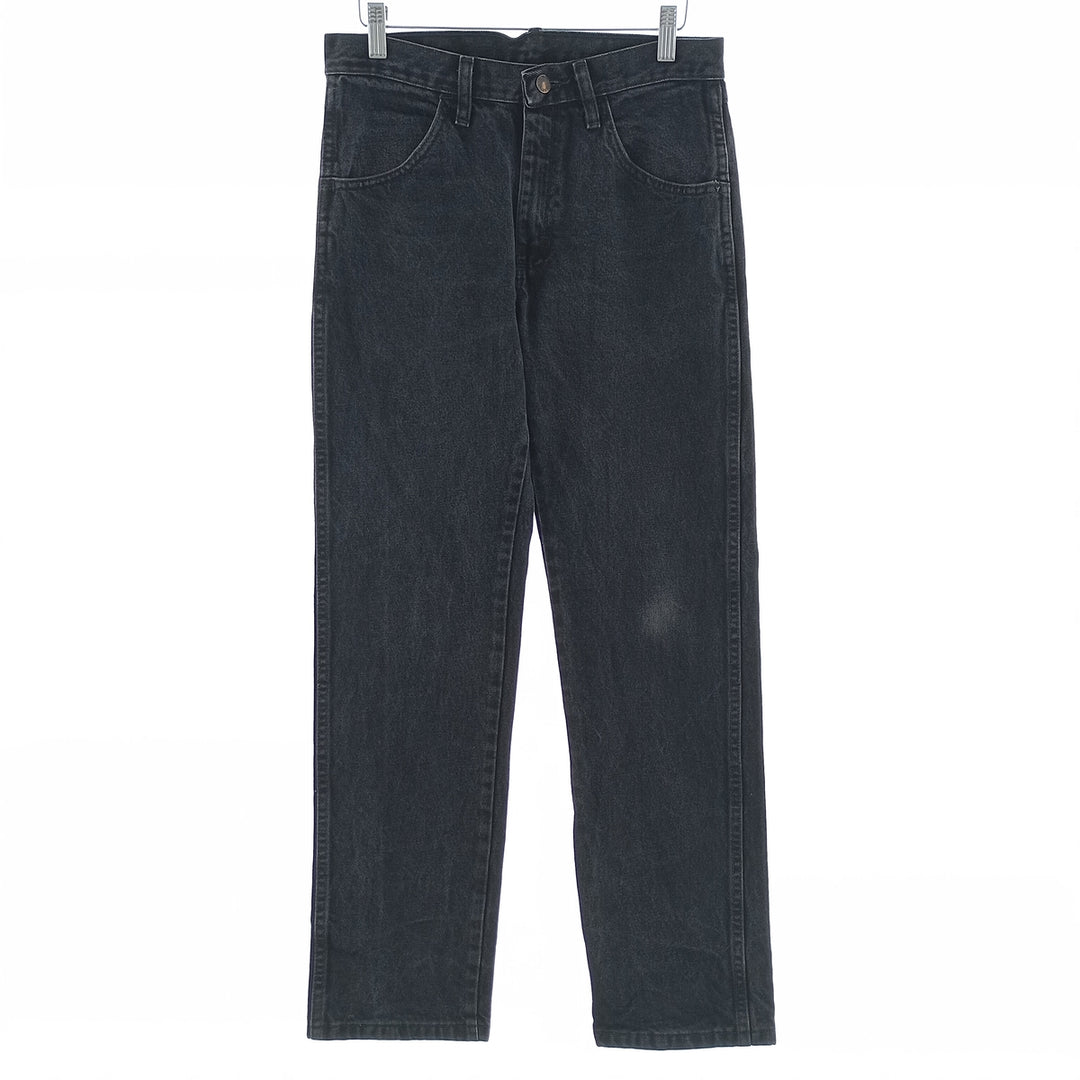 RUSTLER Men's Black Denim Tapered Denim Pants (W30 equivalent) cotton black type Vintage Second Hand
