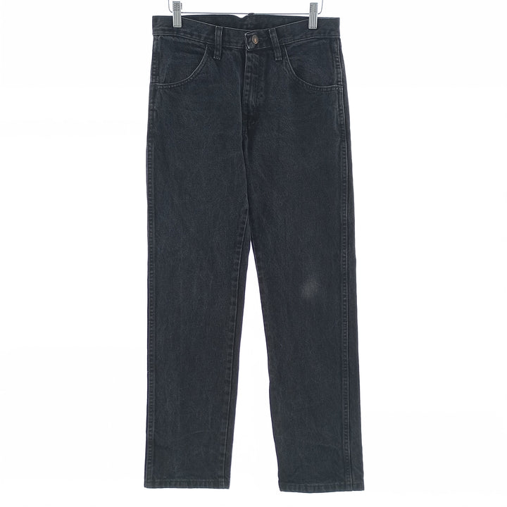 RUSTLER Men's Black Denim Tapered Denim Pants (W30 equivalent) cotton black type Vintage Second Hand