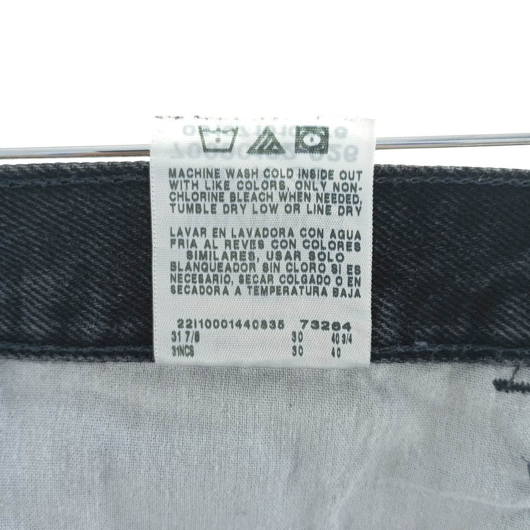 RUSTLER Men's Black Denim Tapered Denim Pants (W30 equivalent) cotton black type Vintage Second Hand