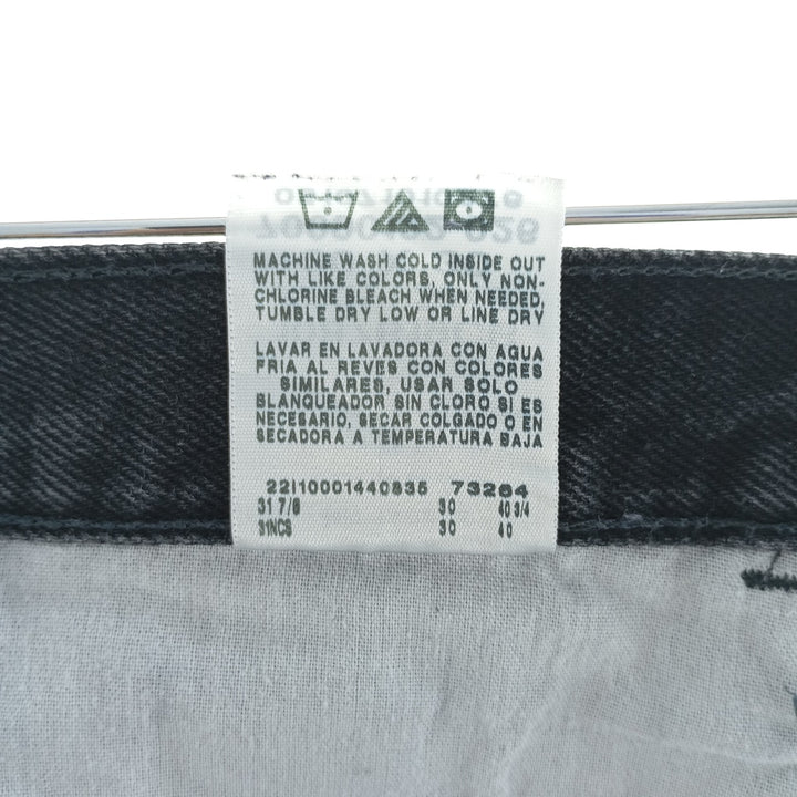 RUSTLER Men's Black Denim Tapered Denim Pants (W30 equivalent) cotton black type Vintage Second Hand