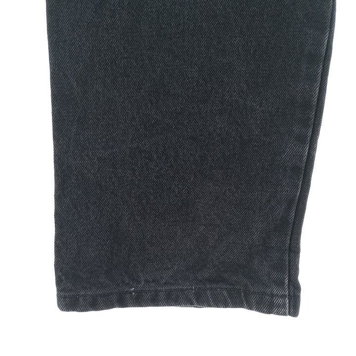 RUSTLER Men's Black Denim Tapered Denim Pants (W30 equivalent) cotton black type Vintage Second Hand
