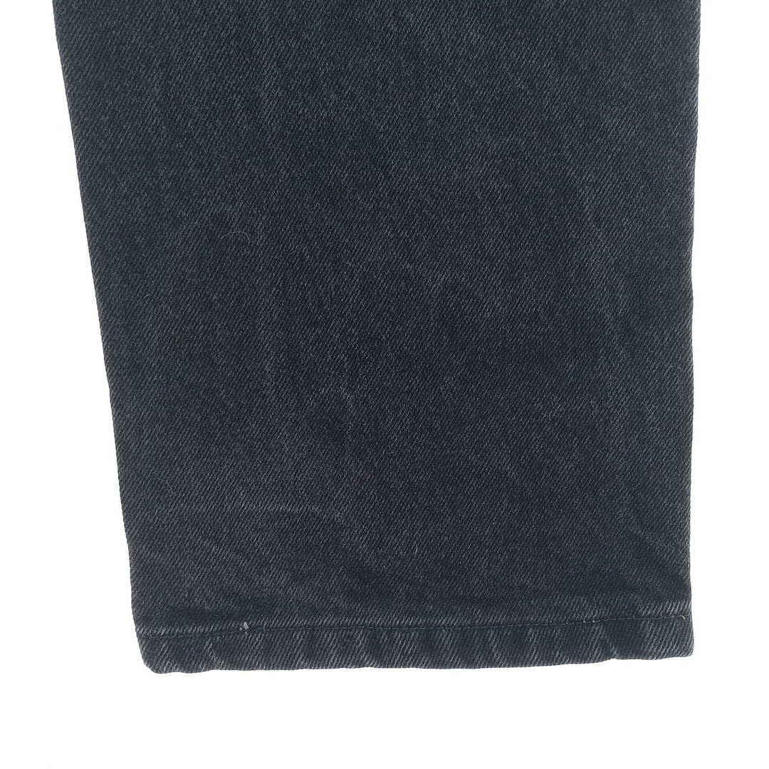 RUSTLER Men's Black Denim Tapered Denim Pants (W30 equivalent) cotton black type Vintage Second Hand