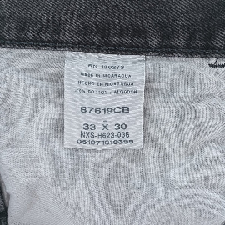 Rustler Black Denim Straight Denim Pants for Men, W32 equivalent cotton black type Vintage Second Hand