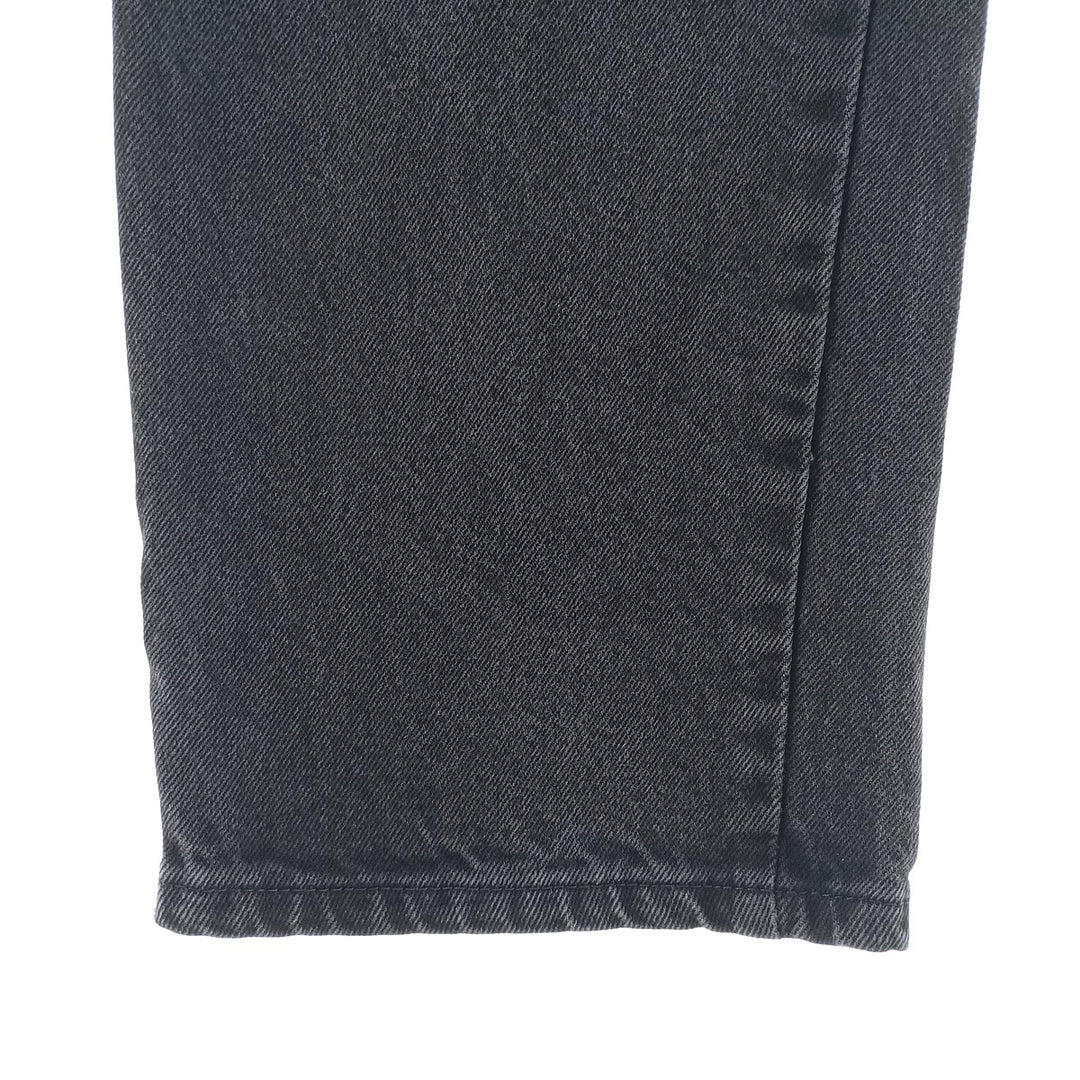 Rustler Black Denim Straight Denim Pants for Men, W32 equivalent cotton black type Vintage Second Hand