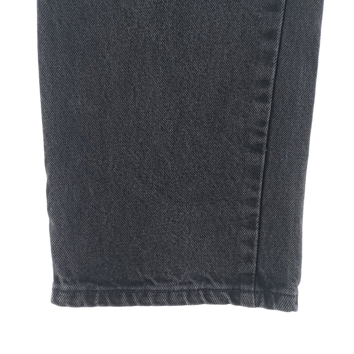 Rustler Black Denim Straight Denim Pants for Men, W32 equivalent cotton black type Vintage Second Hand
