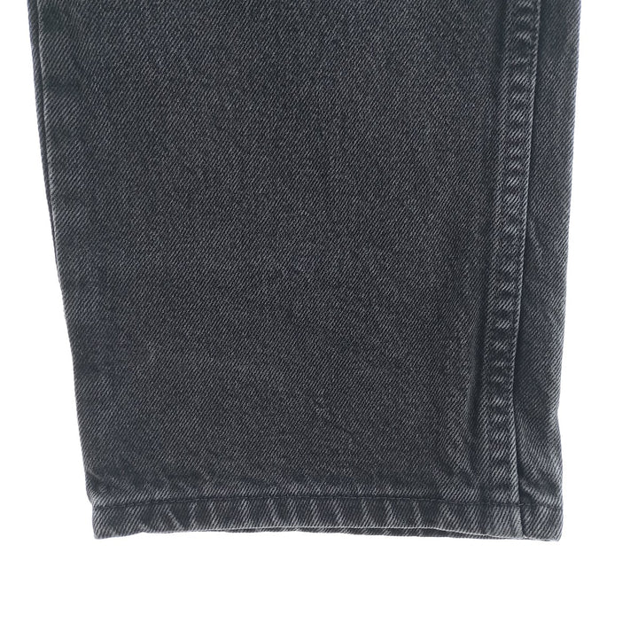 Rustler Black Denim Straight Denim Pants for Men, W32 equivalent cotton black type Vintage Second Hand