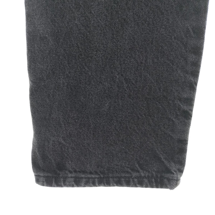 Rustler Black Denim Straight Denim Pants for Men, W32 equivalent cotton black type Vintage Second Hand