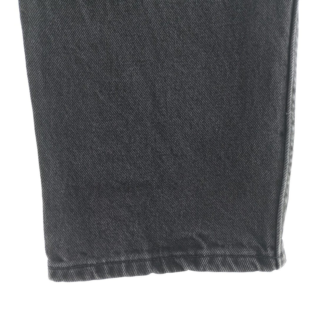Rustler Black Denim Straight Denim Pants for Men, W32 equivalent cotton black type Vintage Second Hand