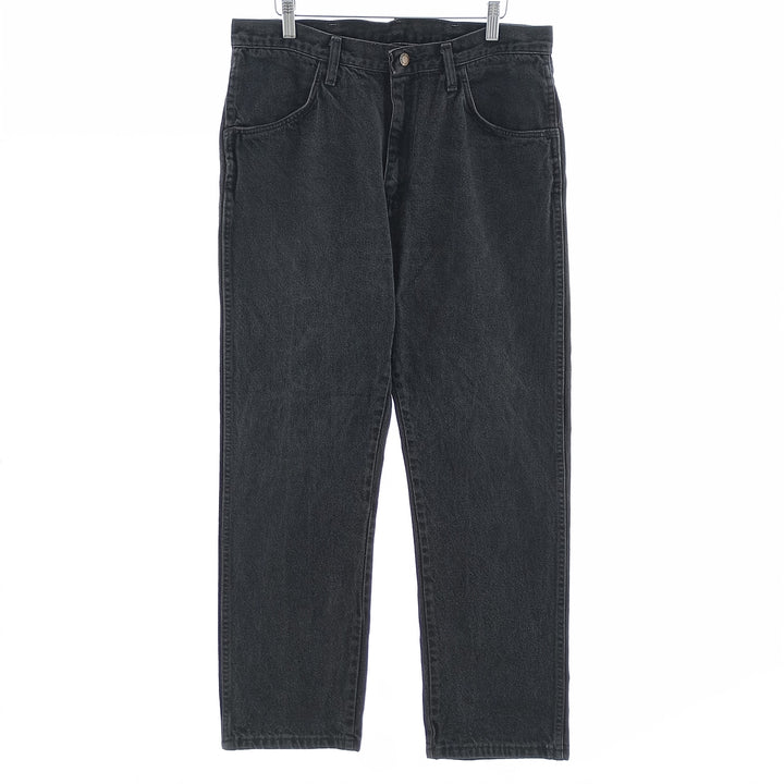 Rustler Black Denim Straight Denim Pants for Men, W34 equivalent unclear black type Vintage Second Hand