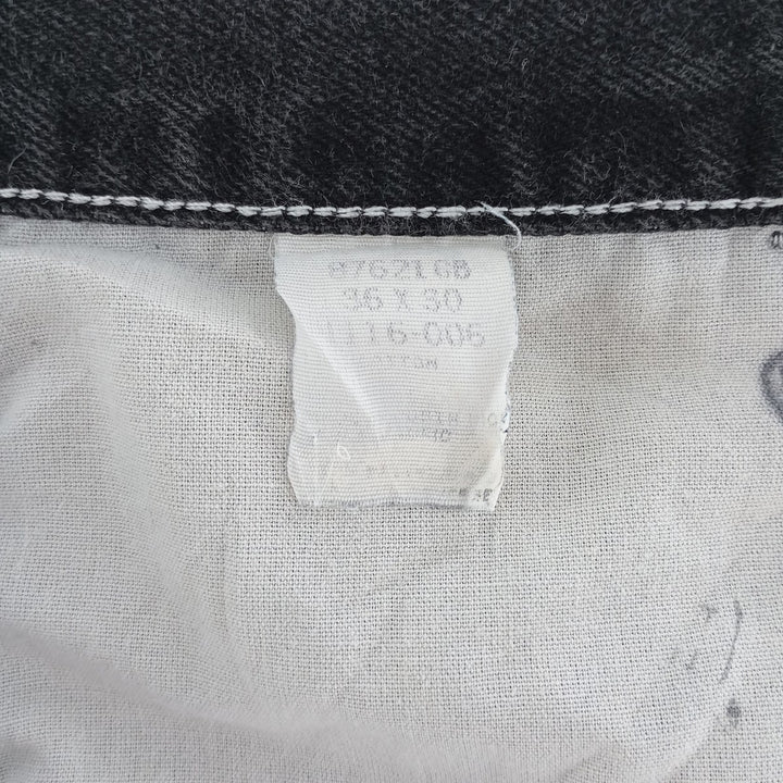 Rustler Black Denim Straight Denim Pants for Men, W34 equivalent unclear black type Vintage Second Hand