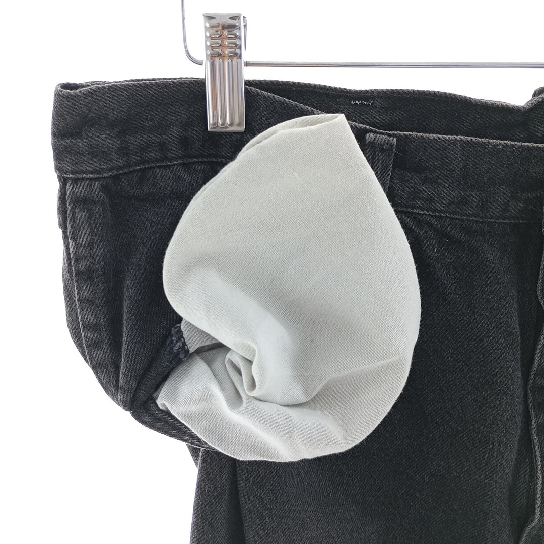 Rustler Black Denim Straight Denim Pants for Men, W34 equivalent unclear black type Vintage Second Hand