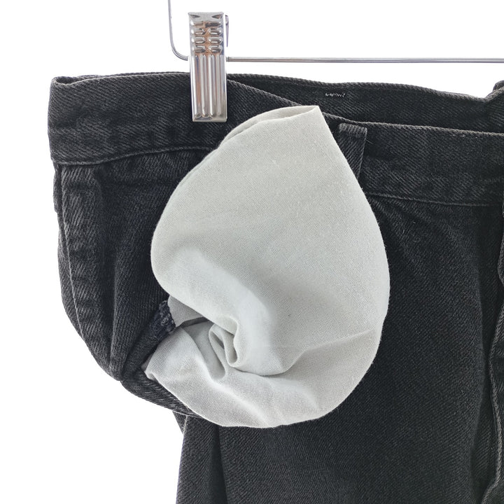 Rustler Black Denim Straight Denim Pants for Men, W34 equivalent unclear black type Vintage Second Hand