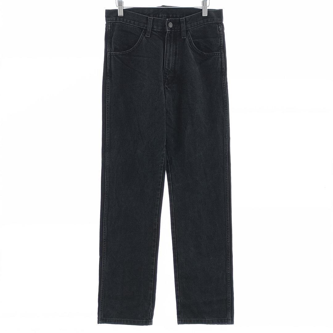 RUSTLER Men's Black Denim Tapered Denim Pants (W30 equivalent) cotton black type Vintage Second Hand