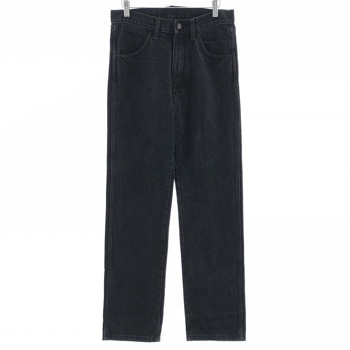 RUSTLER Men's Black Denim Tapered Denim Pants (W30 equivalent) cotton black type Vintage Second Hand