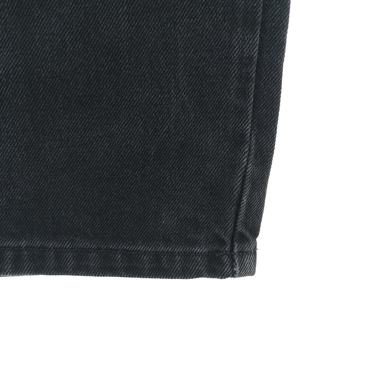 RUSTLER Men's Black Denim Tapered Denim Pants (W30 equivalent) cotton black type Vintage Second Hand