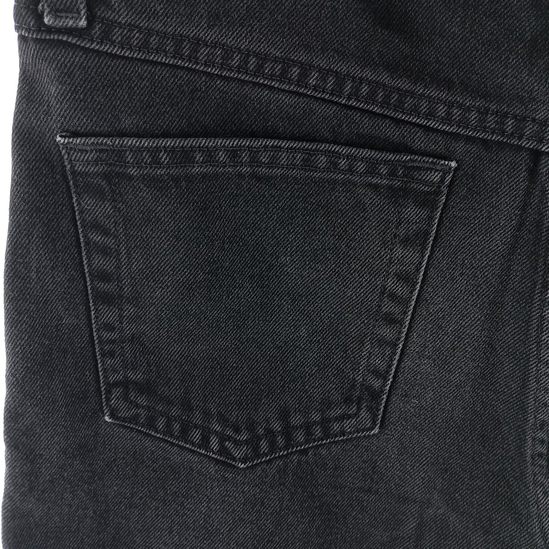 RUSTLER Men's Black Denim Tapered Denim Pants (W30 equivalent) cotton black type Vintage Second Hand