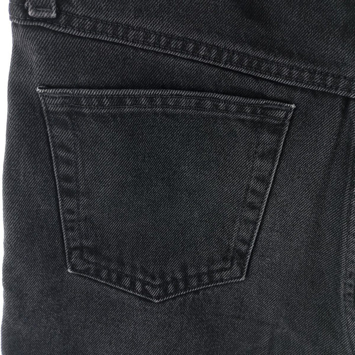 RUSTLER Men's Black Denim Tapered Denim Pants (W30 equivalent) cotton black type Vintage Second Hand