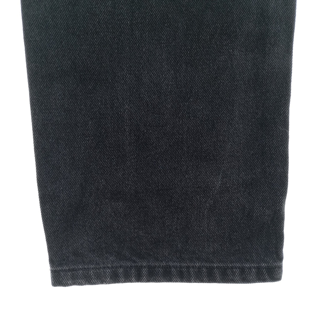 RUSTLER Men's Black Denim Tapered Denim Pants (W30 equivalent) cotton black type Vintage Second Hand