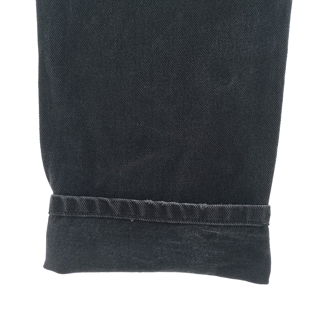 RUSTLER Men's Black Denim Tapered Denim Pants (W30 equivalent) cotton black type Vintage Second Hand