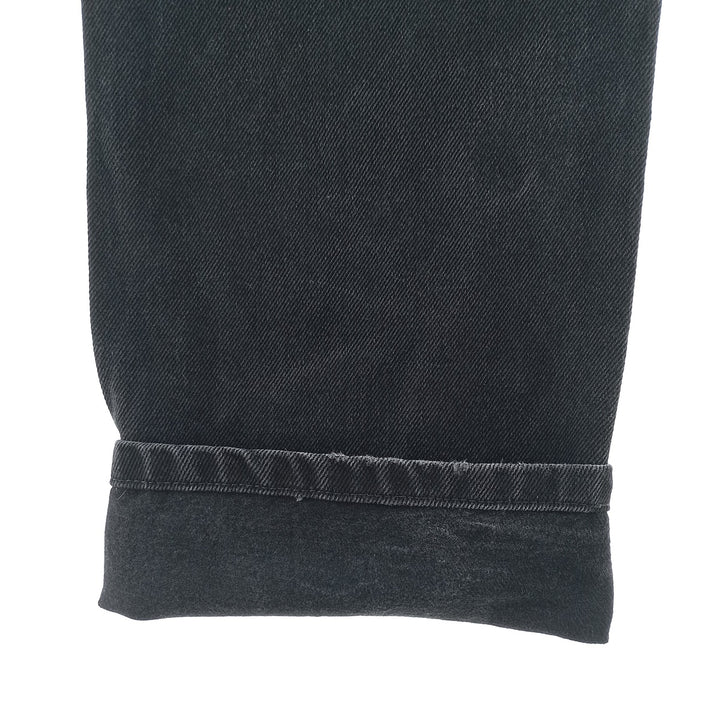 RUSTLER Men's Black Denim Tapered Denim Pants (W30 equivalent) cotton black type Vintage Second Hand