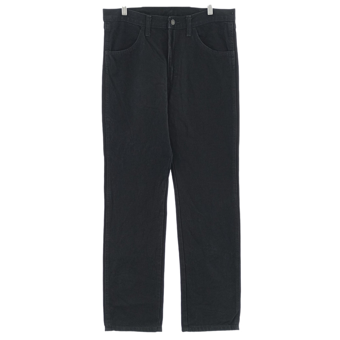 Rustler Black Denim Straight Denim Pants for Men, W34 equivalent cotton black type Vintage Second Hand