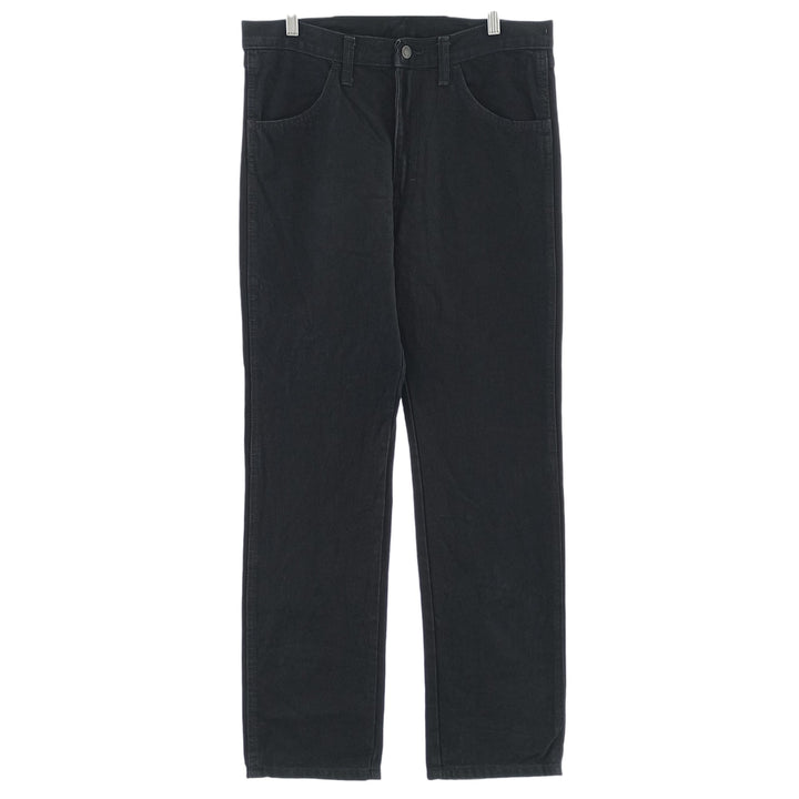Rustler Black Denim Straight Denim Pants for Men, W34 equivalent cotton black type Vintage Second Hand