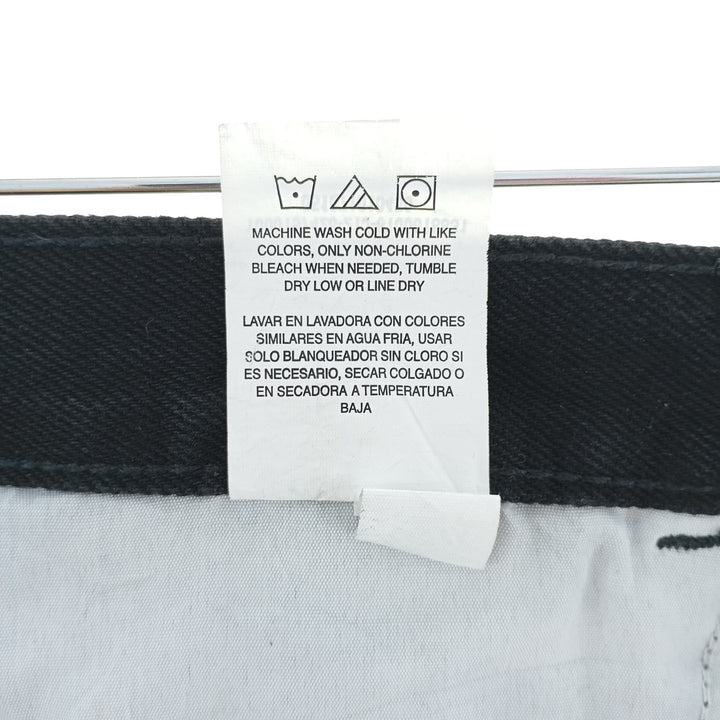 Rustler Black Denim Straight Denim Pants for Men, W34 equivalent cotton black type Vintage Second Hand