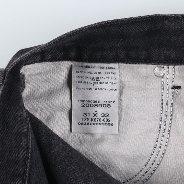 Lee Regular Fit Tapered Denim Pants, Men's Size 32 cotton black type Vintage Second Hand