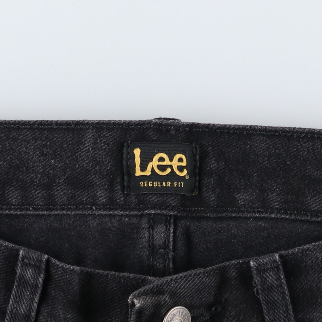 Lee Regular Fit Tapered Denim Pants, Men's Size 32 cotton black type Vintage Second Hand