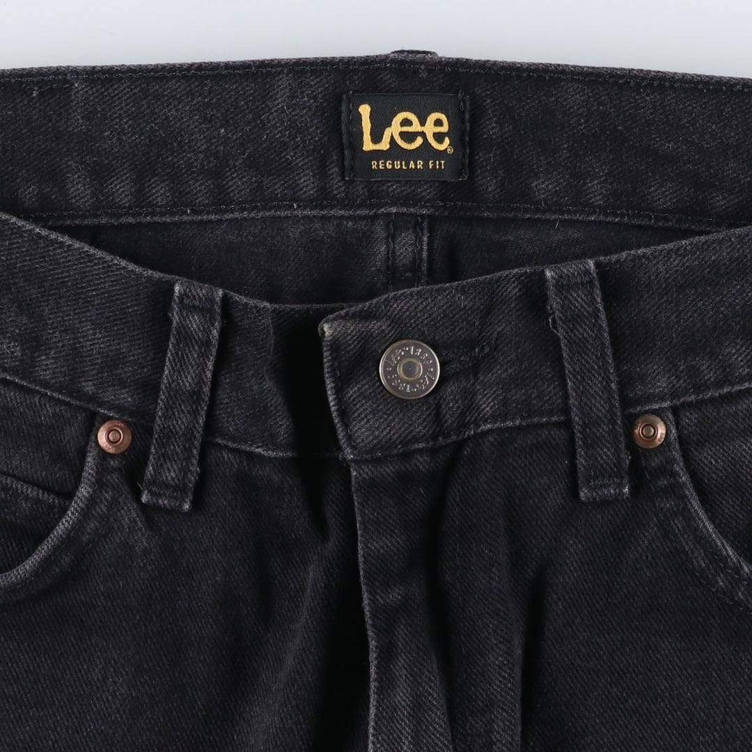 Lee Regular Fit Tapered Denim Pants, Men's Size 32 cotton black type Vintage Second Hand