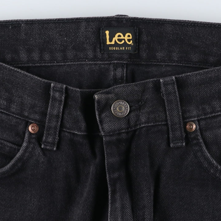 Lee Regular Fit Tapered Denim Pants, Men's Size 32 cotton black type Vintage Second Hand