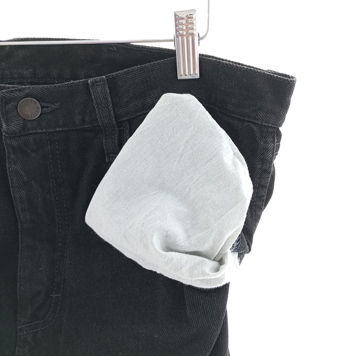 Rustler Black Denim Tapered Denim Pants, Men's Size 34 cotton black type Vintage Second Hand