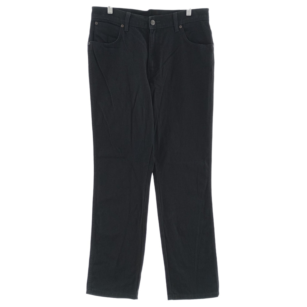 Wrangler REGULAR FIT Black Denim Straight Denim Pants Men's W34 cotton black type Vintage Second Hand
