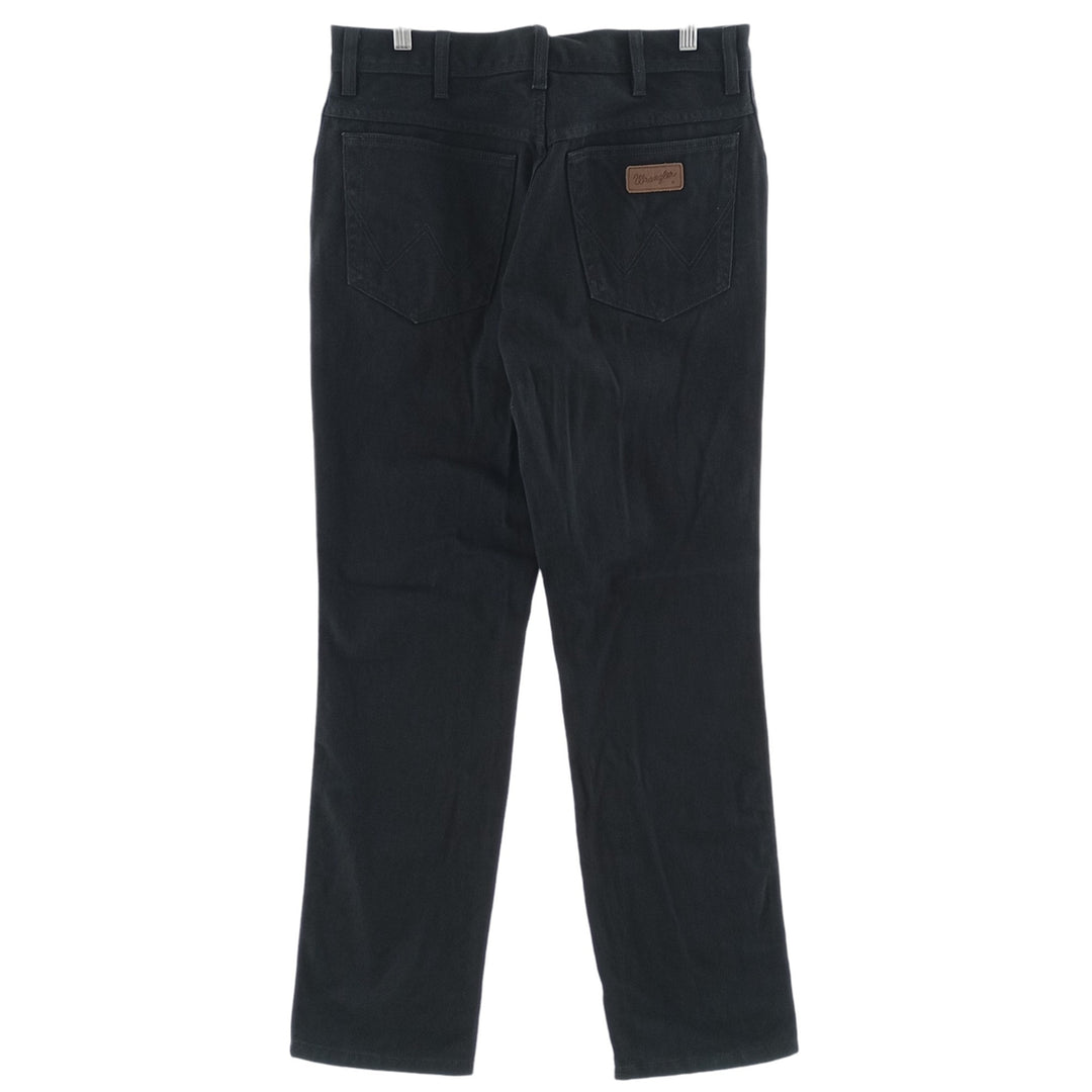 Wrangler REGULAR FIT Black Denim Straight Denim Pants Men's W34 cotton black type Vintage Second Hand