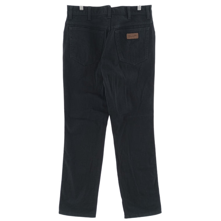 Wrangler REGULAR FIT Black Denim Straight Denim Pants Men's W34 cotton black type Vintage Second Hand