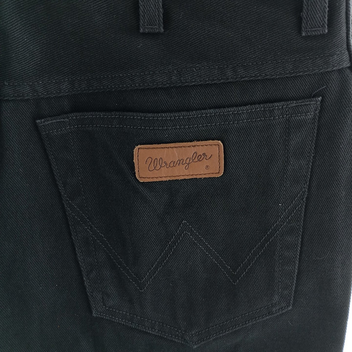 Wrangler REGULAR FIT Black Denim Straight Denim Pants Men's W34 cotton black type Vintage Second Hand