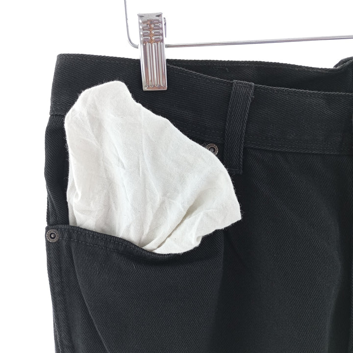 Wrangler REGULAR FIT Black Denim Straight Denim Pants Men's W34 cotton black type Vintage Second Hand