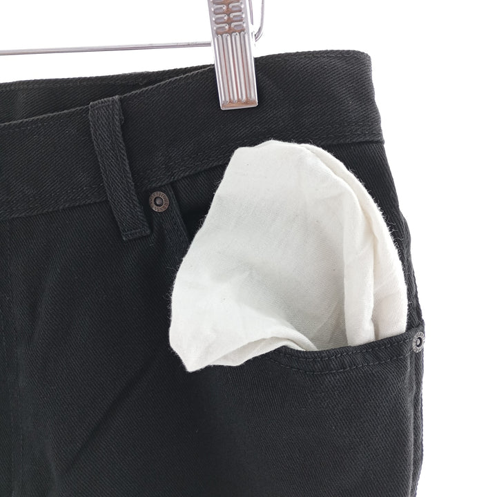 Wrangler REGULAR FIT Black Denim Straight Denim Pants Men's W34 cotton black type Vintage Second Hand