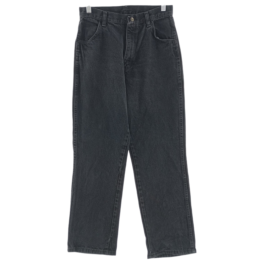 RUSTLER Black Denim Tapered Denim Pants, Women's Size M (W26) unclear black type Vintage Second Hand