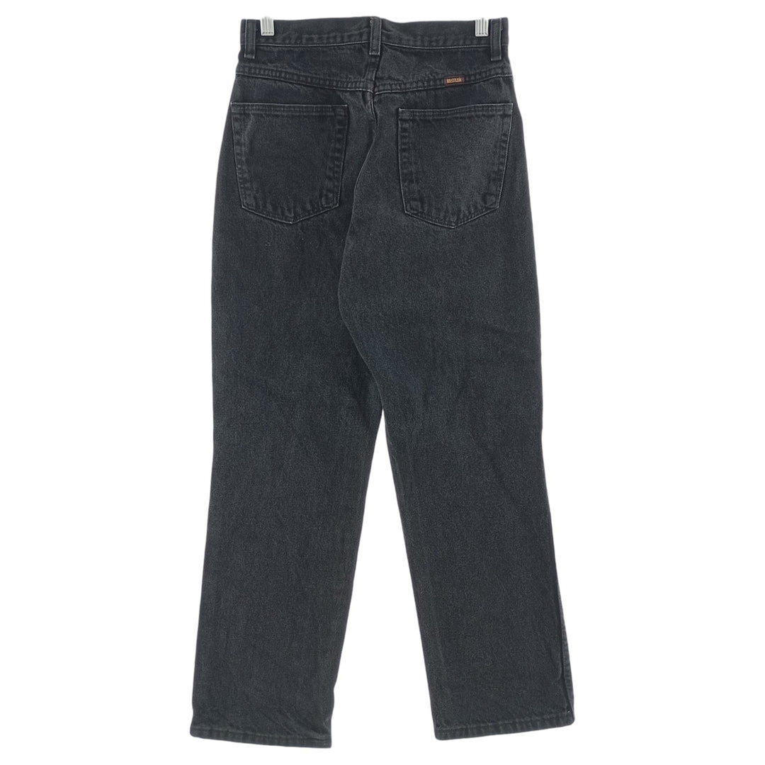 RUSTLER Black Denim Tapered Denim Pants, Women's Size M (W26) unclear black type Vintage Second Hand