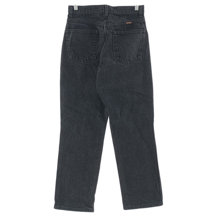 RUSTLER Black Denim Tapered Denim Pants, Women's Size M (W26) unclear black type Vintage Second Hand