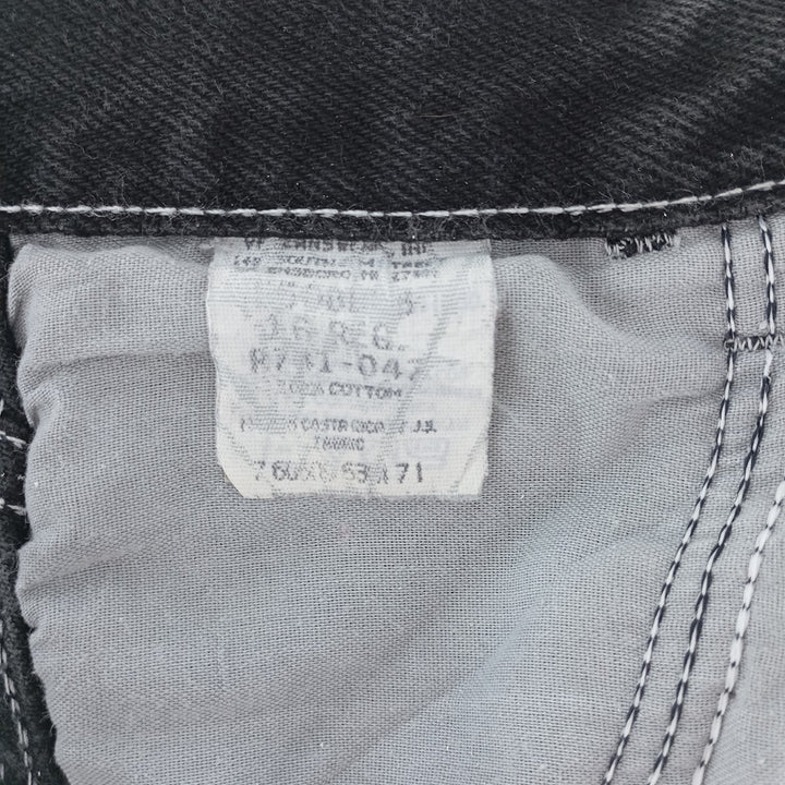 RUSTLER Black Denim Tapered Denim Pants, Women's Size M (W26) unclear black type Vintage Second Hand