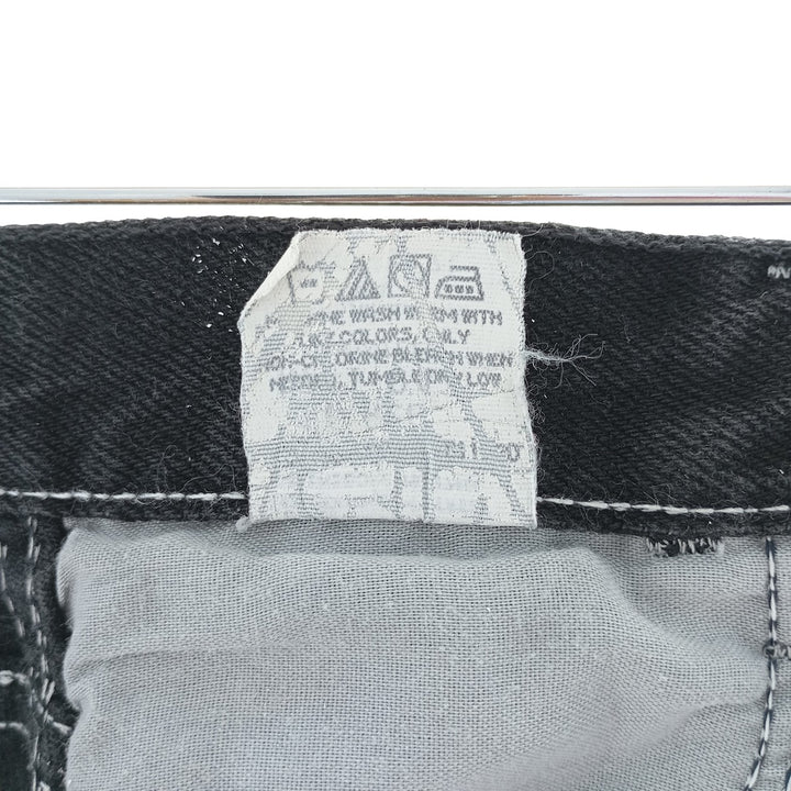 RUSTLER Black Denim Tapered Denim Pants, Women's Size M (W26) unclear black type Vintage Second Hand