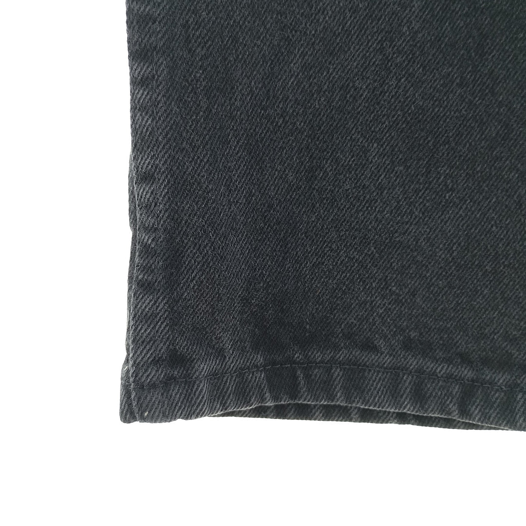 RUSTLER Black Denim Tapered Denim Pants, Women's Size M (W26) unclear black type Vintage Second Hand