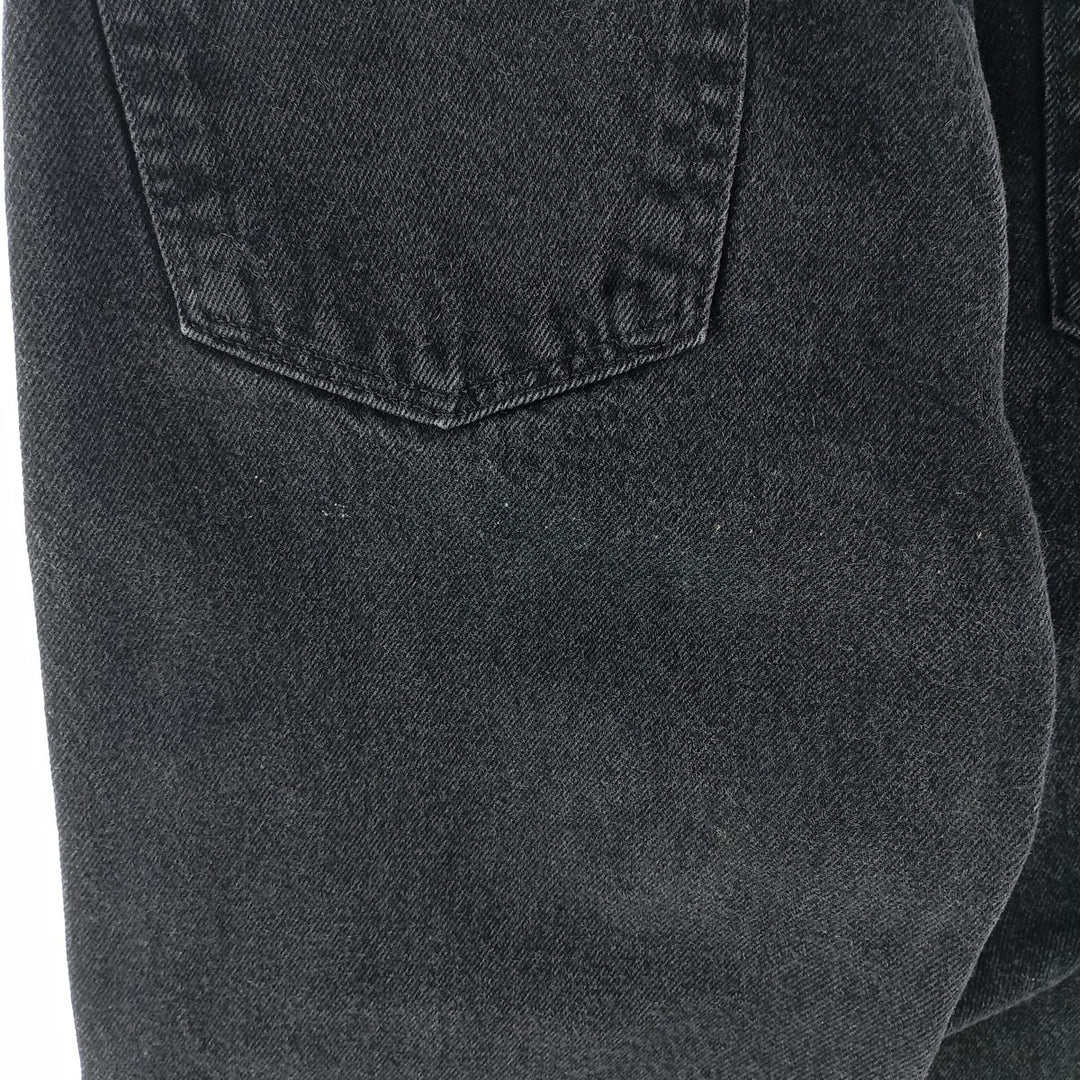 RUSTLER Black Denim Tapered Denim Pants, Women's Size M (W26) unclear black type Vintage Second Hand