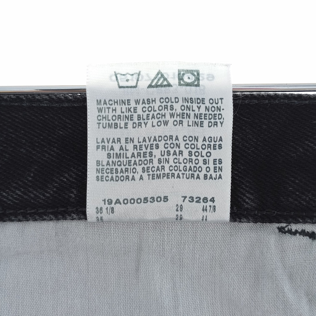 Rustler Black Denim Tapered Denim Pants, Men's Size 34 cotton black type Vintage Second Hand