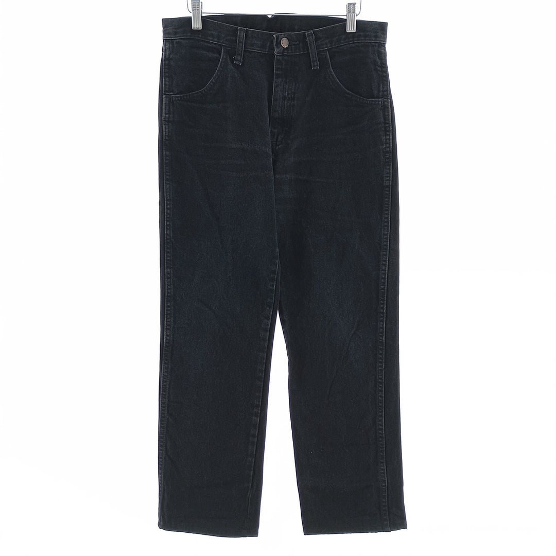 Rustler Black Denim Straight Denim Pants for Men, W31 equivalent cotton black type Vintage Second Hand