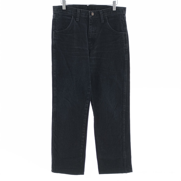 Rustler Black Denim Straight Denim Pants for Men, W31 equivalent cotton black type Vintage Second Hand