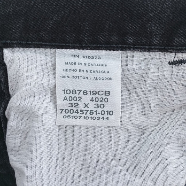 Rustler Black Denim Straight Denim Pants for Men, W31 equivalent cotton black type Vintage Second Hand